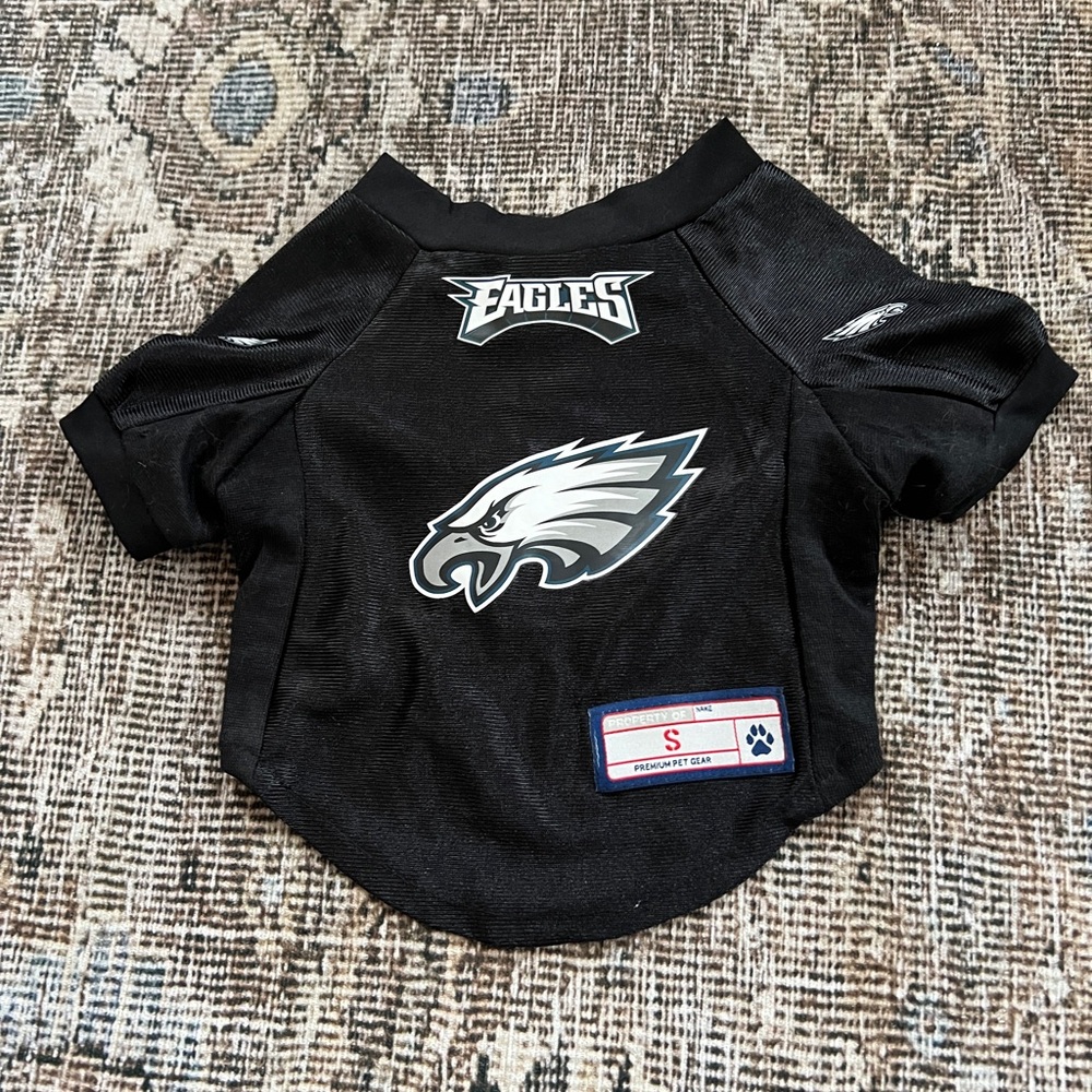 Philadelphia Eagles Black Pet Jersey - Small